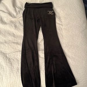 Velour flared pants